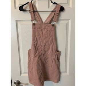 Light Pink Overall Dress